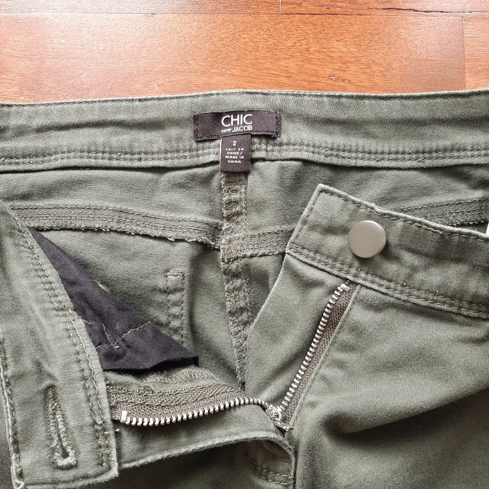 Jacob Low Rise Pants Olive Small - Picture 4 of 10